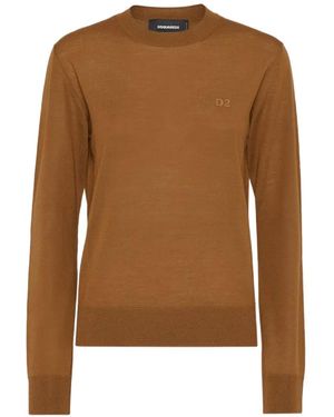 DSquared² Klassischer Pullover - Braun