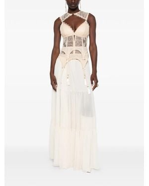 Zimmermann Lace-Trim Corset Top - White