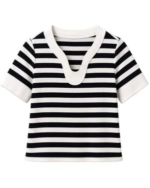 Edward Achour Paris Striped T-Shirt - Blue
