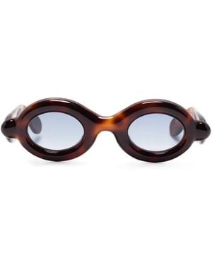 Paloceras Round-Frame Sunglasses - Brown