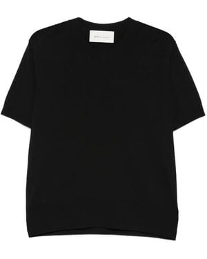 Ami Paris Camiseta De Punto - Negro
