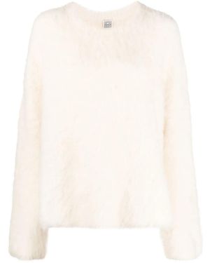 TOTEME Toteme Boxy Alpaca Knit - Natural