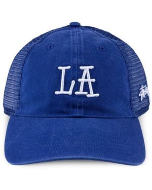 Stussy La Chapter Trucker Cap - Blue