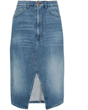 3x1 Falda midi Elizabeth vaquera - Azul