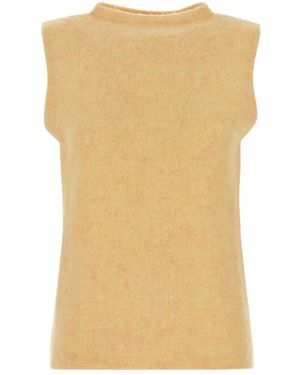 Miu Miu Wollen Top - Naturel