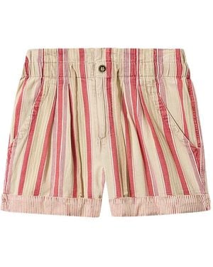 Isabel Marant Nirma Striped Shorts - Red