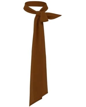 THE M.. Elide Chiffon Scarf - White