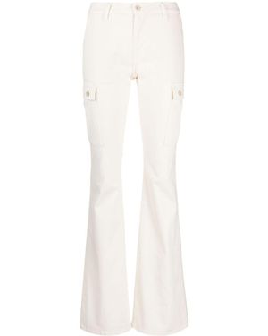 John Elliott Riley Low-Rise Utility Bootcut Trousers - White