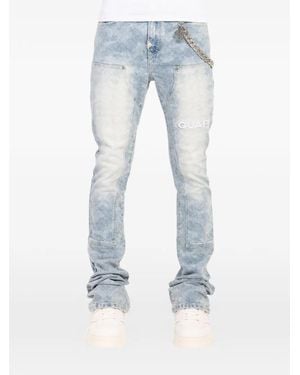 GUAPI Sashiko Appliqué Jeans - Blue