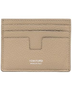 Tom Ford Leather Card Holder - Natural