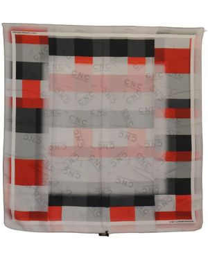 CoSTUME NATIONAL Geometric-Pattern Silk Scarf - Grey