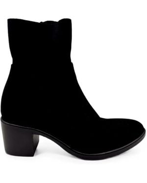 strategia shoes Suede Ankle Boots - Black