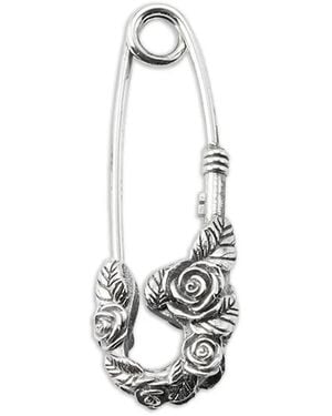 Emanuele Bicocchi Rose Pin Single Earring - Weiß