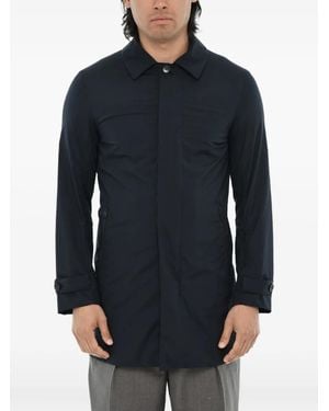 Woolrich Concealed-Fastening Jacket - Blue