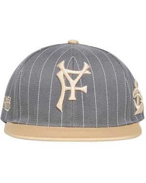 PDF Embroidered Cotton Cap - Gray