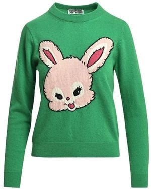 Essentiel Antwerp Pullover Mit Hasen-Intarsie - Grün