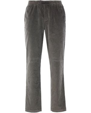 Sease Elasticated-Waistband Corduroy Pants - Gray