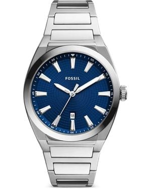 Fossil Everett Armbanduhr 42Mm - Blau