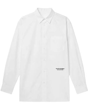 New Amsterdam Surf Association Camisa Oversize Con Logo Estampado - Blanco