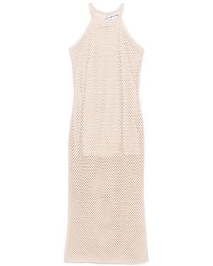 DKNY Open-Knit Maxi Dress - White