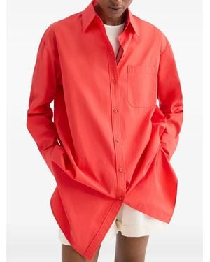 Twp Big Joe Shirt Mini Dress - Red