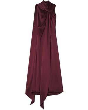 Lanvin High-Neck Twisted Jumpsuit - Purple