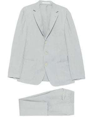 Eleventy Single-Breasted Suit - White