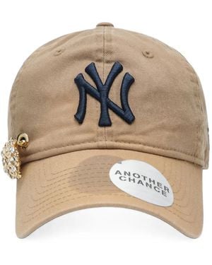 ANOTHER CHANCE New Era Embellished Baseball Cap - Natural