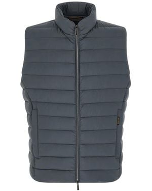 Moorer Calaf-S3 Quilted Gilet - Blue