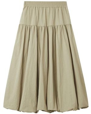 B+ AB Tiered Skirt - Natural