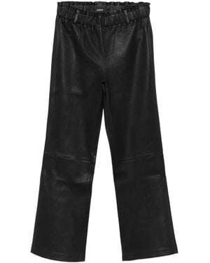 Arma Leather Pants - Black