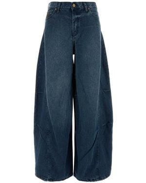 Lois Area Wide-Leg Jeans - Blue