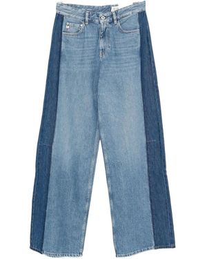 AG Jeans Two-Tone Panelled Jeans - Blue