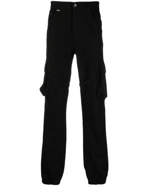 flâneur Straight-Leg Cotton Trousers - Black