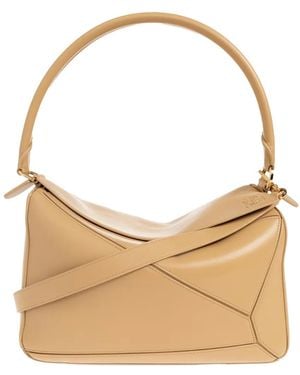 Loewe Bolso Shopper Featherlight Puzzle Mediano - Neutro
