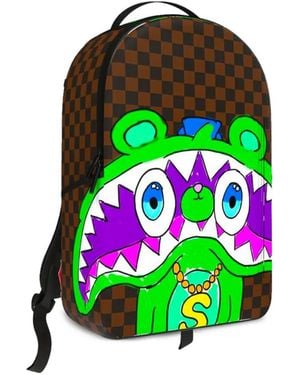 Sprayground Gary Checkered Backpack - Green