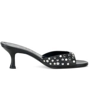 STAUD Brigitte Sandalen Mit Nieten - Weiß
