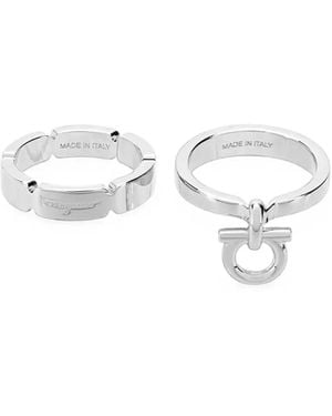 Ferragamo Gancio Ring - White