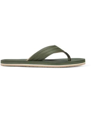 Tommy Hilfiger Logo-Patch Flip Flops - Green