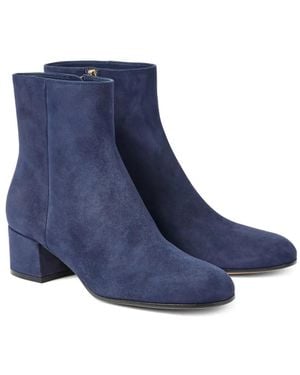 Gianvito Rossi Joelle Stiefeletten Aus Wildleder - Blau