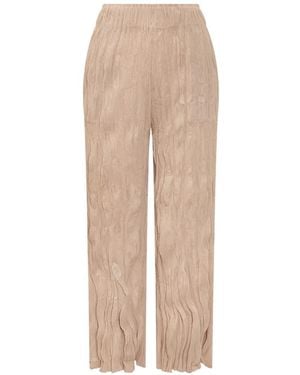 GONGDID DESIGN Gd173 Wavy Trousers - Natural