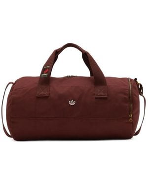 adidas X Clot By Edison Chen Barrel Logo-Detail Duffel Bag - Brown