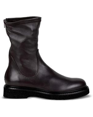Guglielmo Rotta Kent Rear-Zip Ankle Boots - Black