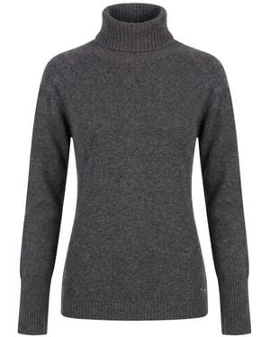 THE (Alphabet) Roll-Neck Cashmere Sweater - Gray