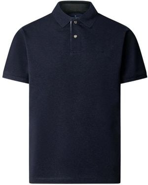 Hackett Check-Trim Cotton Polo Shirt - Blue