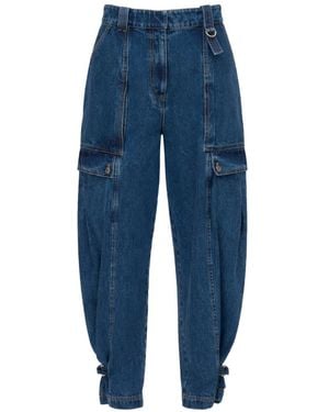 3.1 Phillip Lim Cargo-Pocket Jeans - Blue