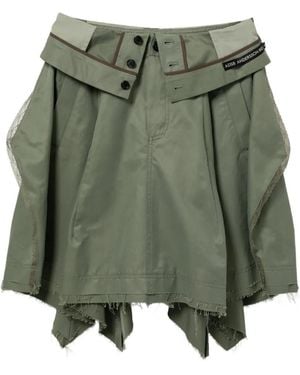 ANDERSSON BELL Upside-Down Asymmetric Skirt - Green