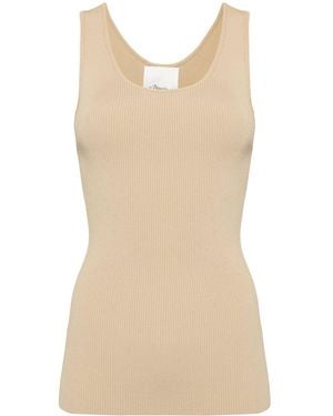 3.1 Phillip Lim Ribbed Tank Top - Natural