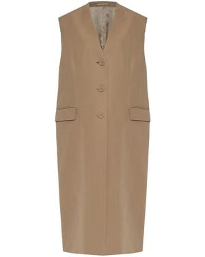 Officine Generale Cappotto Smanicato - Neutro