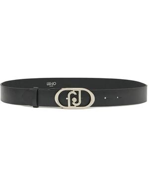 Liu Jo Lapuffy Leren Riem - Wit